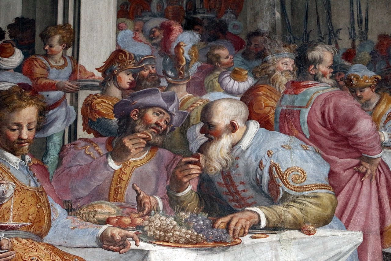Il banchetto di Assuero - Palazzo Corsi, Tornabuoni, Firenze, dettaglio 1